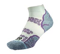 1000 Mile 1 Pack Ladies Lite Anklet Double Layer Socks - Silver / Royal Blue - 3-5.5 UK