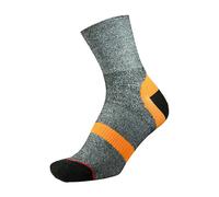 1000 Mile 1 Pack Mens Approach Repreve Double Layer Socks - Charcoal / Orange - 12-14 UK