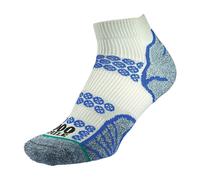 1000 Mile 1 Pack Mens Lite Anklet Double Layer Socks - Silver / Royal Blue - 6-8.5 UK