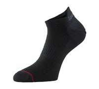1000 Mile 1 Pack Mens Ultimate Low Cut Double Layer Trainer Socks - 12-14 UK - Black