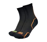 1000 Mile 2 Pack Mens Trail Repreve Single Layer Socks - Black / Neon - 6-8.5 UK