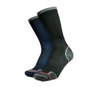 1000 Mile 2 Pack Mens Walking Single Layer Socks - Charcoal / Navy - 9-11 UK