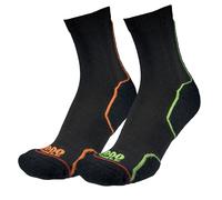 1000 Mile Adults Trail Repreve Socks Twin Pack Black L