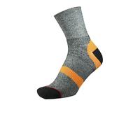 1000 Mile Approach Repreve Double Layer Sock Charcoal Marl Orange M