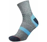 1000 Mile Approach Repreve Double Layer Sock Navy Marl Kingfisher M