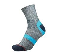 1000 Mile Approach Repreve Double Layer Sock Navy Marl Kingfisher L