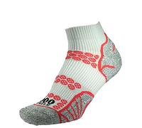 1000 Mile Lite Anklet Repreve Double Layer Sock Silver/Red Medium