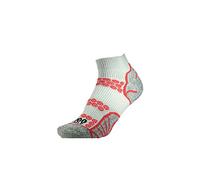 1000 Mile Lite Anklet Repreve Double Layer Sock Silver/Red XL