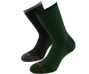 1000 Mile Male Combat Twin Pack Walking Sock: Green: S Size: S, Colour
