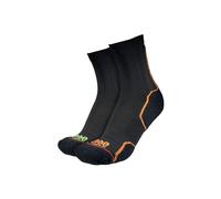 1000 Mile Mens 2266bl Socks, Black Orange/Green, L EU