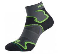 1000 Mile Mens Fusion Ankle Socks9 UK-11 UK Black/Green CS215
