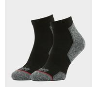 1000 Mile Men's Run Anklet Twin Pack, Black M
