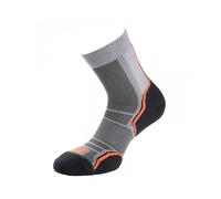 1000 Mile Men's Trail Socks Pack of 2 in Mid Grey | Size: 3-5 1000 Mile Mid Grey 3-5