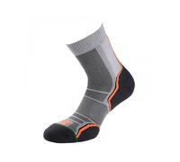 1000 Mile Men's Trail Socks Pack of 2 in Mid Grey | Size: 9-12 1000 Mile Mid Grey 9-12