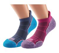 1000 Mile Ladies Womens Run Gym Training Running Ankle Socks, 2 Pair Per Pack
