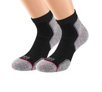 1000 Mile Run Anklet Single Layer Men's Running Socks (Twin Pack)