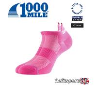 1000 MILE RUNNING SOCKS WOMENS LADIES LINER CUSHIONED SPORTS ANKLE BLISTER FREE