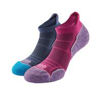 1000 Mile Socks Womens - 2 Pack Ladies Single Layer Soft Breathable Running Ankle - Hot Pink / Lavender Nylon - Size UK 6-8