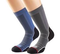 1000 Mile Trek Sock Single Layer Twin Pack Grey