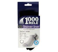 1000 Mile Ultimate Tactel Trainer Liner Double Layer Socks Black - Medium