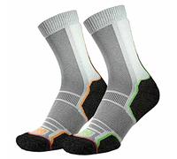 1000 Mile Unisex 2271bl Trek Sock Mens (Twin Pack) (Recycled), Black/Orange/Green M, L EU