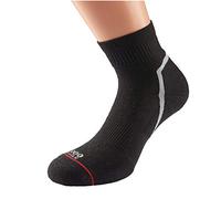 1000 Mile Unisex - (6-8) MILE ACTIV QUARTER SOCK BLACK 1477B LM 6 8 LADIES, Black, M EU