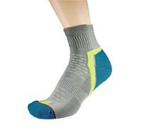1000 Mile 1 Pack Ladies Active Quarter Repreve Socks - 3-5.5 UK - Silver / Teal