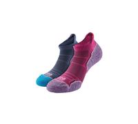 1000 Mile Women's 2 Pack Run Socklet - Single Layer Socklet - Twin Pack in Pink | Size: 3-5.5 1000 Mile Pink 3-5.5