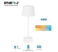 1000 Mile Women's Ener J Wireless LED Table Lamp 4W White CCT Dimmable IP44 Rechargeable Cordless 1800mAh | Size: 40 cm diameter x 25 cm high 1000 Mile Light Beige 40 cm diameter x 25 cm high