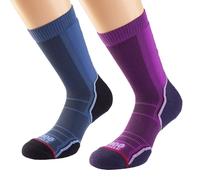 1000 Mile Women's Trek Socks Pack of 2 in Navy | Size: 6-8 1000 Mile Navy 6-8