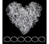 1000 Mini Clear Rubber Bands Soft Elastic Bands Natural Rubber Bands for Kids Hair, Braids Hair, Wedding Hairstyle,Pens, Crab,Catapults, Bills, Bank Paper, Office Supplies-22mm