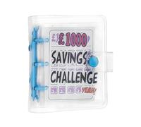 £1000 Mini Money Saving Wallet with 25 Cash Envelopes, 1000 Savings Challenge Binder UK, 100 Day Savings Challenge Saving Envelopes Money Wallets for Cash Stuffing and Financial Planning