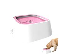 1000 ml Large Drinking Bowl Dog Anti Slobber, Water Bowl Dog without Drooling, Leak-Proof Slow Drinking Water Bowl, Dog Bowls, Non-Slip Feeding Bowl for Dogs, Cats, Puppies on the Go (Pink)