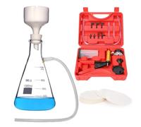 1000 ml Vacuum Filtering Kit Lab Vacuum Filtration Distillation Apparatus with Vacuum Filtration Pump, Filtering Flask, Buchner Funnel, Filter Papers, Rubber Tubing and Stopper (1000ML)