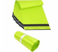 1000 Neon Green Strong 12 x 16 inch Polythene Mailing Postal Bags Plastic Material Mailing Or Posting Parcels Bag for Postages Strong Self Seal (30.5cm x 40.5cm)
