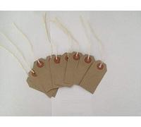 1000 Pack - 96 x 48mm Brown Buff Strung Tags 977298