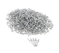 1000 PACK DOME HEAD RIVETS OPEN BLIND STAINLESS STEEL 2.4mm 2.4x12mm, 1000 Pieces