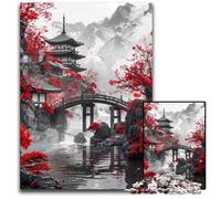 1000 Pc Adults Jigsaw Puzzle Ancient Japanese Temple Jigsaw Puzzles for Adults BrainChallenging DIY Decorative Game Family Interactive Toy 1000 PCS(38x26cm)