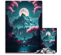 1000 Pc Adults Jigsaw Puzzle Asian Cherry Blossoms Art Jigsaw Puzzles for Adults BrainChallenging DIY Decorative Game Family Interactive Toy 1000 PCS(38x26cm)