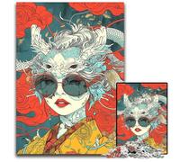 1000 Pc Adults Jigsaw Puzzle Blend with Your Dragon Jigsaw Puzzles for Adults Perfect for Halloween Christmas Birthday Gift 1000 PCS(75x50cm)