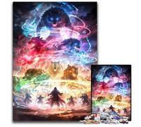 1000 Pc Adults Jigsaw Puzzle Elemental Wolf Spirits Jigsaw Puzzles for Adults Perfect for Halloween Christmas Birthday Gift 1000 PCS(38x26cm)