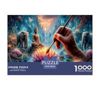 1000-Pc Puzzle with A Secret Compartment - A Novelty Jigsaw for Adults & Puzzle-Sleuthing Kids. Once Completed, Reveals A Small Hidden Space for A Special Keepsake.