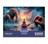 1000-Pc Puzzle with A Secret Compartment - A Novelty Jigsaw for Adults & Puzzle-Sleuthing Kids. Once Completed, Reveals A Small Hidden Space for A Special Keepsake.