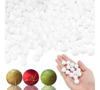 1000 Pcs 0.6 Inch Mini White Styrofoam Balls Small Foam Balls Bulk Blank Styrofoam Balls Mini DIY Craft Foam Balls for Arts Crafts School DIY Projects Ornaments Making Easter Party Supplies
