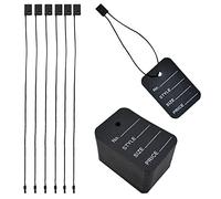 1000 Pcs 2" x 1.35" Store Tags and Nylon String Snap Lock Pin Loop Fastener Hook Ties for Clothes (Black)