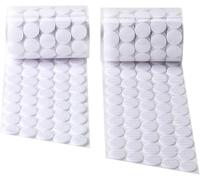 1000 Pcs 3/4" 20mm Diameter Sticky Back Dots Hook and Loop Self Adhesive Dots Tapes Nylon Sticky Coins Tapes for Home, School, Office