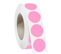 1000 PCS 3/4" Red Dot Stickers Round Circle Colored Coding Labels Garage Yard Sale Dot Stickers for Toddlers, Classroom，Office (Pink)