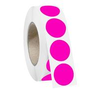 1000 PCS 3/4" Red Dot Stickers Round Circle Colored Coding Labels Garage Yard Sale Dot Stickers for Toddlers, Classroom，Office (Rose)