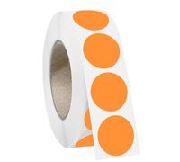 1000 PCS 3/4" Red Dot Stickers Round Circle Colored Coding Labels Garage Yard Sale Dot Stickers for Toddlers, Classroom，Office (Orange)