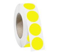 1000 PCS 3/4" Red Dot Stickers Round Circle Colored Coding Labels Garage Yard Sale Dot Stickers for Toddlers, Classroom，Office (Yellow)